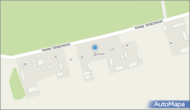 Nowy Strachocin, Nowy Strachocin, 43, mapa Nowy Strachocin