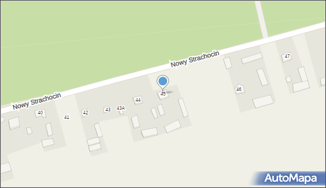 Nowy Strachocin, Nowy Strachocin, 45, mapa Nowy Strachocin