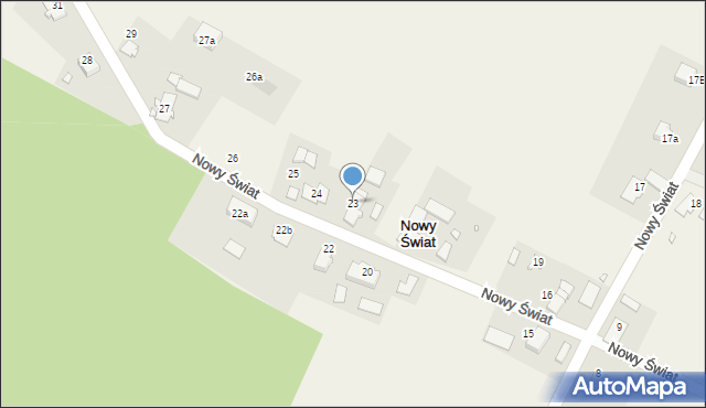 Nowy Świat, Nowy Świat, 23, mapa Nowy Świat