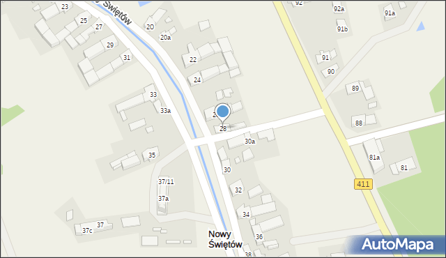 Nowy Świętów, Nowy Świętów, 28, mapa Nowy Świętów