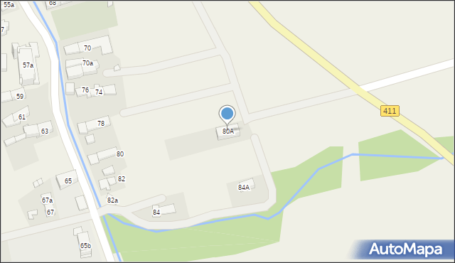 Nowy Świętów, Nowy Świętów, 80A, mapa Nowy Świętów