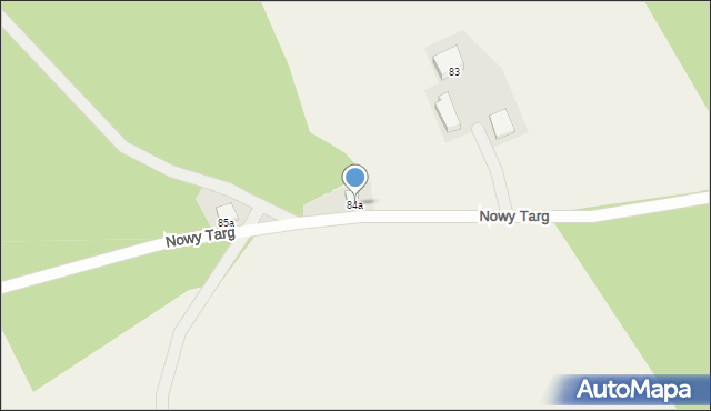 Nowy Targ, Nowy Targ, 84a, mapa Nowego Targu