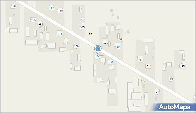 Nowy Uścimów, Nowy Uścimów, 104, mapa Nowy Uścimów