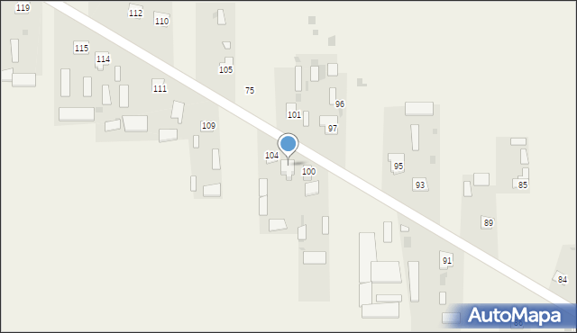 Nowy Uścimów, Nowy Uścimów, 104A, mapa Nowy Uścimów