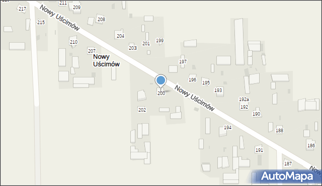 Nowy Uścimów, Nowy Uścimów, 200, mapa Nowy Uścimów