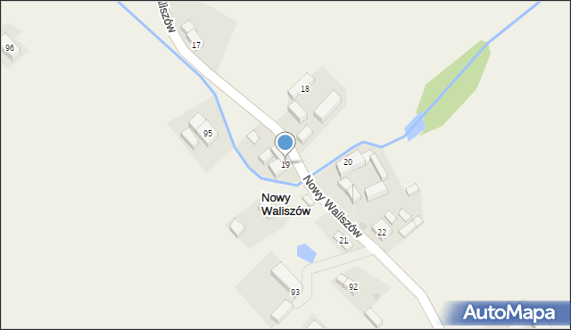 Nowy Waliszów, Nowy Waliszów, 19, mapa Nowy Waliszów