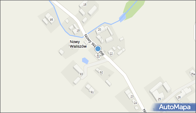 Nowy Waliszów, Nowy Waliszów, 21, mapa Nowy Waliszów