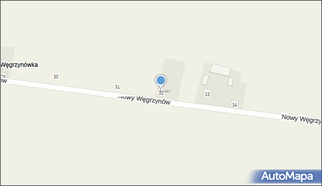 Nowy Węgrzynów, Nowy Węgrzynów, 32, mapa Nowy Węgrzynów