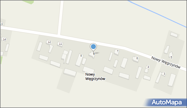 Nowy Węgrzynów, Nowy Węgrzynów, 8, mapa Nowy Węgrzynów