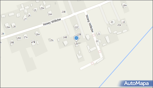 Nowy Wilków, Nowy Wilków, 23, mapa Nowy Wilków