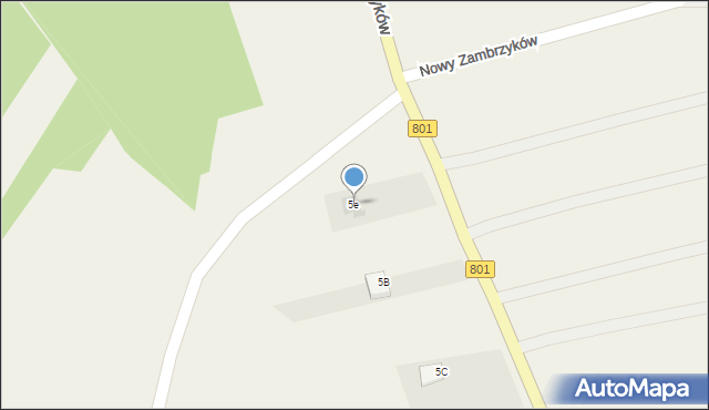 Nowy Zambrzyków, Nowy Zambrzyków, 5e, mapa Nowy Zambrzyków