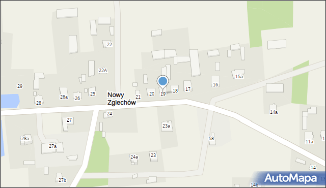 Nowy Zglechów, Nowy Zglechów, 19, mapa Nowy Zglechów