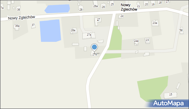 Nowy Zglechów, Nowy Zglechów, 27b, mapa Nowy Zglechów