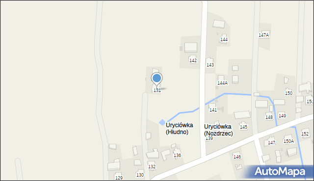 Nozdrzec, Nozdrzec, 131, mapa Nozdrzec