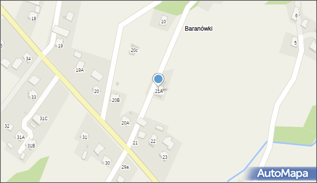 Nozdrzec, Nozdrzec, 21A, mapa Nozdrzec