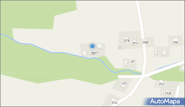 Nozdrzec, Nozdrzec, 256, mapa Nozdrzec