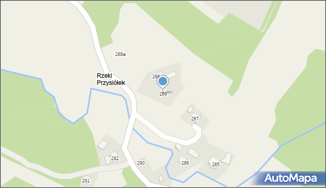 Nozdrzec, Nozdrzec, 289, mapa Nozdrzec