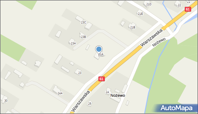 Nożewo, Nożewo, 21C, mapa Nożewo