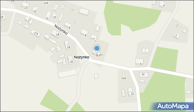 Nożynko, Nożynko, 6, mapa Nożynko