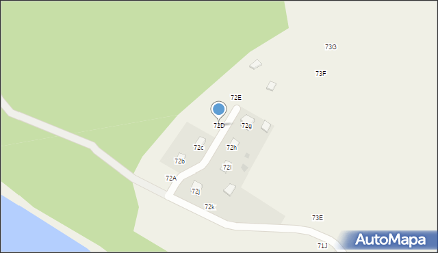 Nożyno, Nożyno, 72D, mapa Nożyno