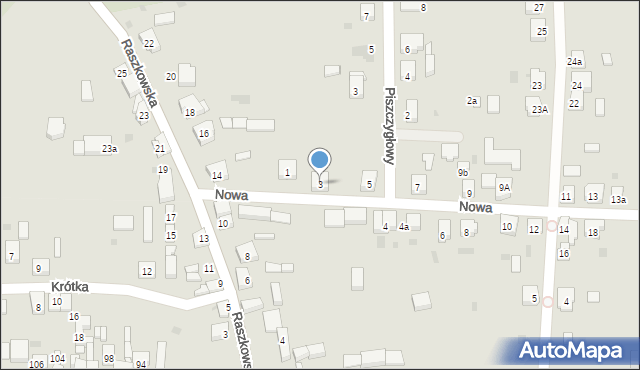 Odolanów, Nowa, 3, mapa Odolanów