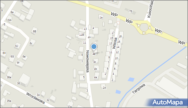 Oleśnica, Nowowiejska, 4e, mapa Oleśnica