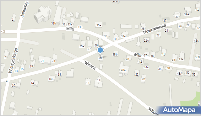 Olkusz, Nowowiejska, 20, mapa Olkusz