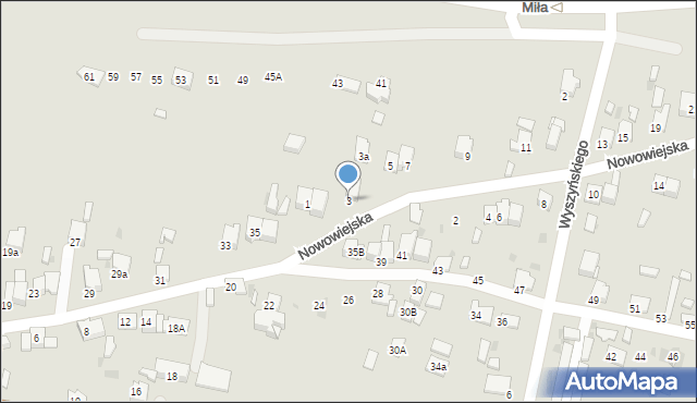 Olkusz, Nowowiejska, 3, mapa Olkusz