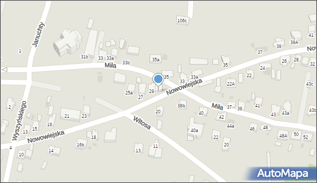 Olkusz, Nowowiejska, 31, mapa Olkusz