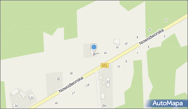 Olszewnica Nowa, Nowodworska, 16, mapa Olszewnica Nowa