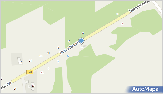 Olszewnica Nowa, Nowodworska, 3, mapa Olszewnica Nowa