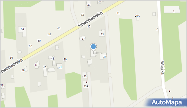 Olszewnica Nowa, Nowodworska, 35, mapa Olszewnica Nowa