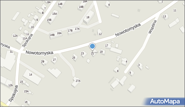 Opalenica, Nowotomyska, 21, mapa Opalenica