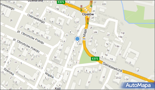 Opatów, Nowowałowa, 8, mapa Opatów