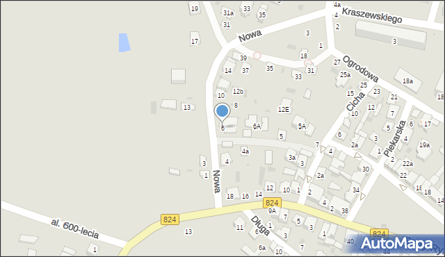 Opole Lubelskie, Nowa, 6, mapa Opole Lubelskie