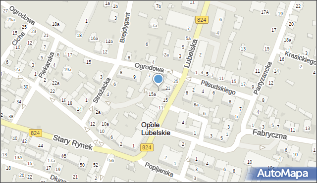 Opole Lubelskie, Nowy Rynek, 17a, mapa Opole Lubelskie