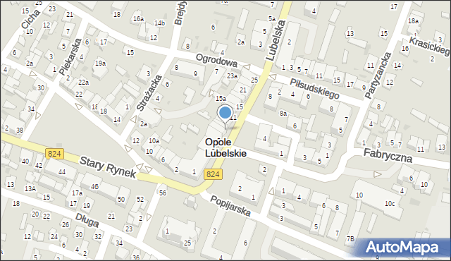Opole Lubelskie, Nowy Rynek, 7a, mapa Opole Lubelskie