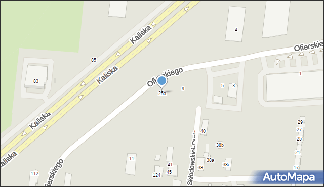 Ostrów Wielkopolski, Nowa Krępa, 25a, mapa Ostrów Wielkopolski