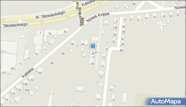 Ostrów Wielkopolski, Nowa Krępa, 2d, mapa Ostrów Wielkopolski