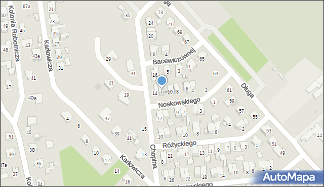 Ostrowiec Świętokrzyski, Noskowskiego Zygmunta, 12, mapa Ostrowiec Świętokrzyski