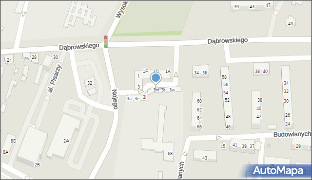 Oświęcim, Nojego Józefa, 3m, mapa Oświęcimia