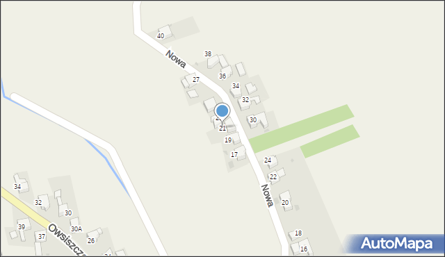 Owsiszcze, Nowa, 21, mapa Owsiszcze