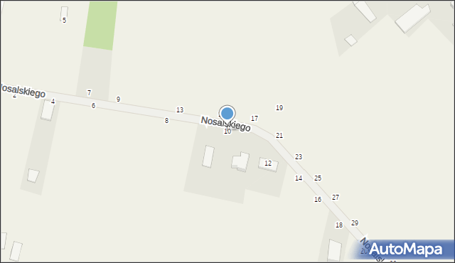 Parczew, Nosalskiego Apolinarego, 10, mapa Parczew