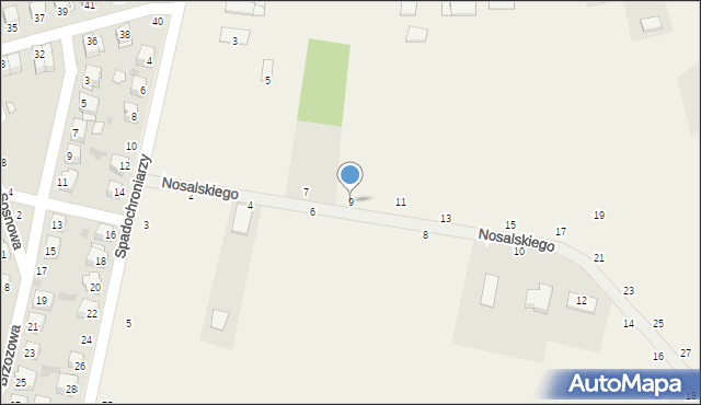 Parczew, Nosalskiego Apolinarego, 9, mapa Parczew