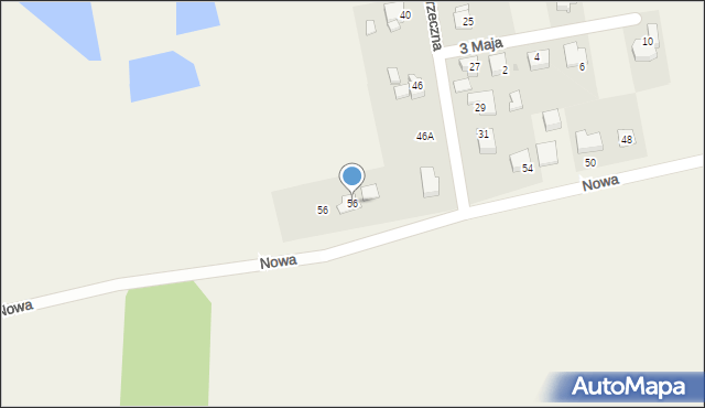 Pawłowice, Nowa, 56, mapa Pawłowice