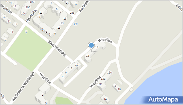 Piła, Nowa, 14, mapa Piły