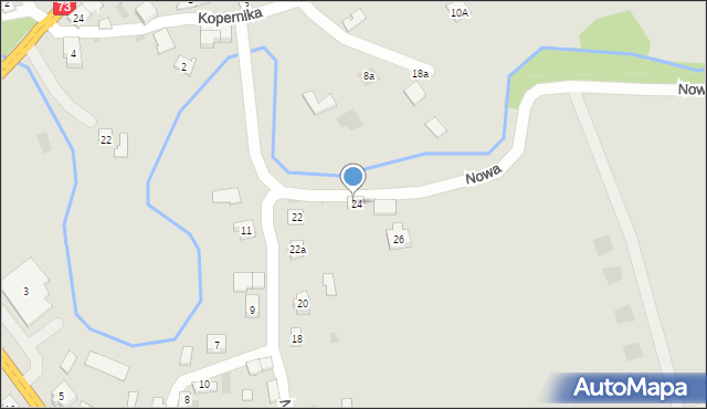 Pilzno, Nowa, 24, mapa Pilzno