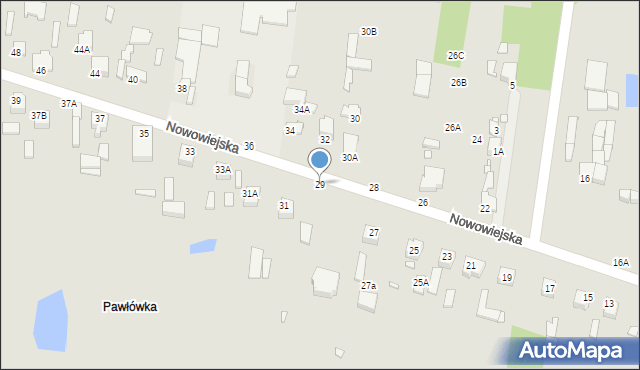 Piotrków Trybunalski, Nowowiejska, 29, mapa Piotrków Trybunalski