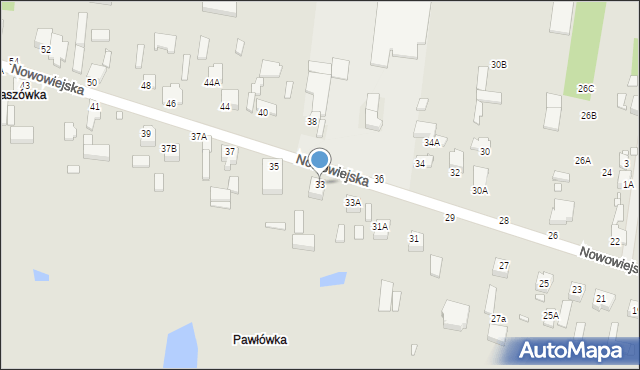 Piotrków Trybunalski, Nowowiejska, 33, mapa Piotrków Trybunalski