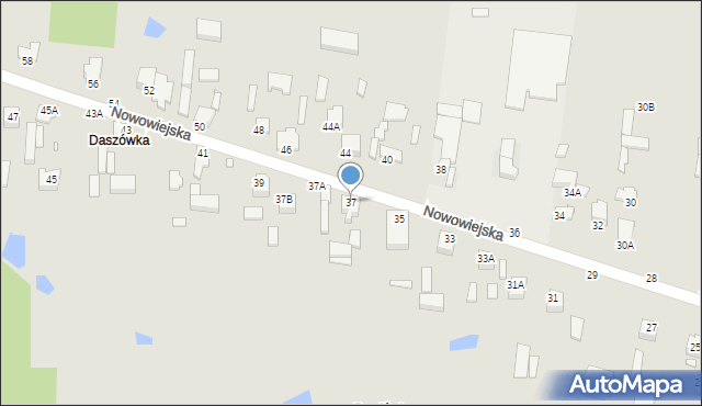 Piotrków Trybunalski, Nowowiejska, 37, mapa Piotrków Trybunalski